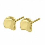 Cymbal ™ DQ metall Ohrstecker Alopronia für Ginko Perlen - Gold